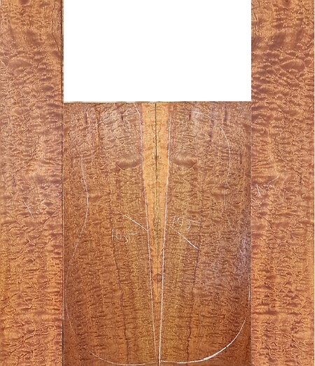 Quilted Pomelle Guitar Back & Sides Sets. pom 105
