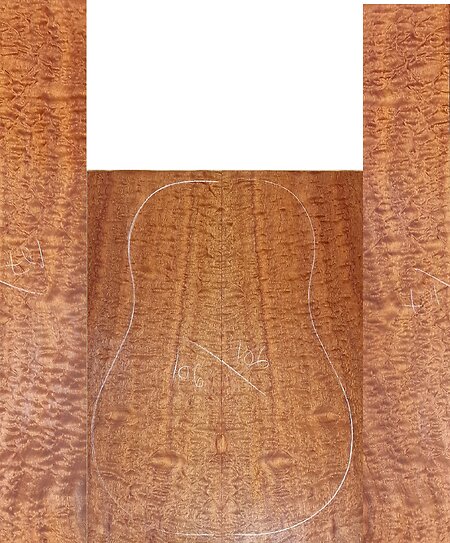 Quilted Pomelle Guitar Back & Sides Sets. pom 106
