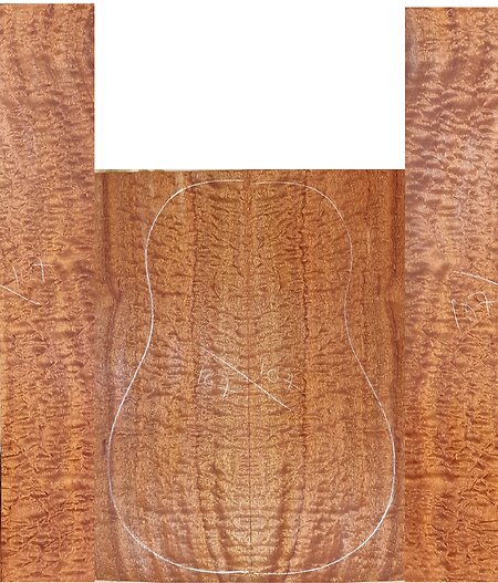 Quilted Pomelle Guitar Back & Sides Sets. pom 107