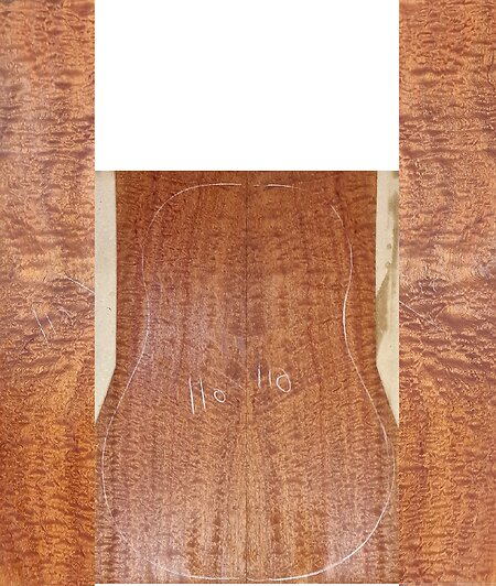 Quilted Pomelle Guitar Back & Sides Sets. pom 110