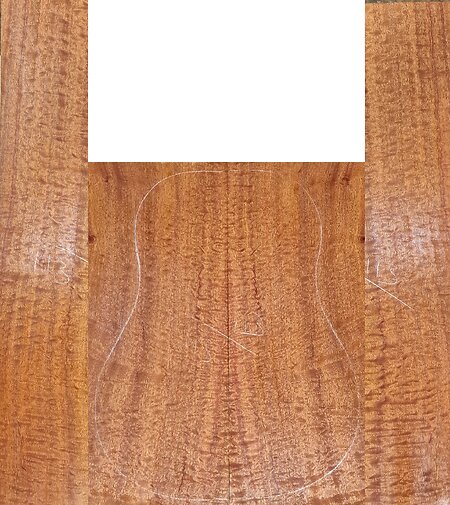 Quilted Pomelle Guitar Back & Sides Sets. pom 113