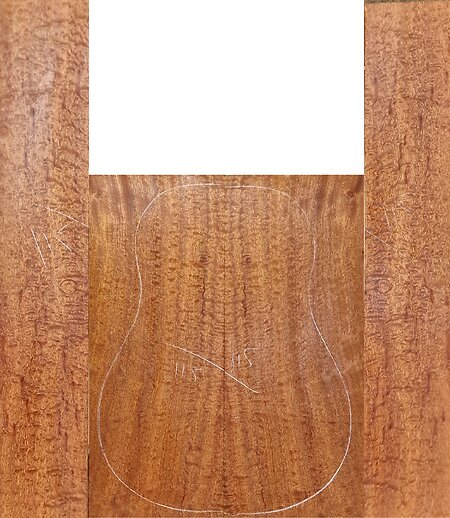 Quilted Pomelle Guitar Back & Sides Sets. pom 115