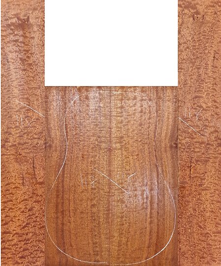 Quilted Pomelle Guitar Back & Sides Sets. pom 118