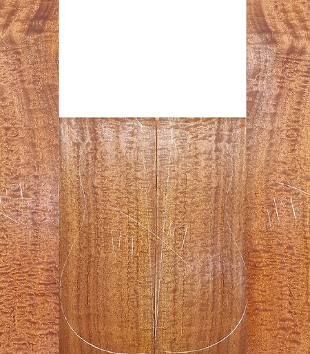 Quilted Pomelle Guitar Back & Sides Sets. pom 119
