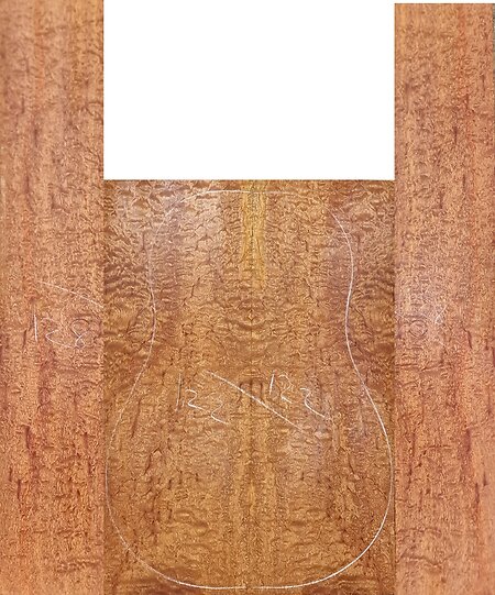 Quilted Pomelle Guitar Back & Sides Sets. pom 122