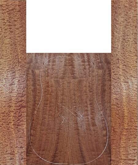 Quilted Pomelle Guitar Back & Sides Sets. pom 125