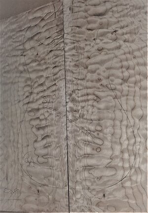 Quilted Maple Electric Guitar Drop Tops. q311