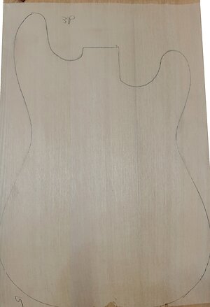 Sassafras Body Blanks jointed glued & sanded. sas9