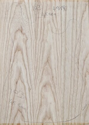 Swamp Ash body blanks Jointed, Glued & sanded . swamp ash 103