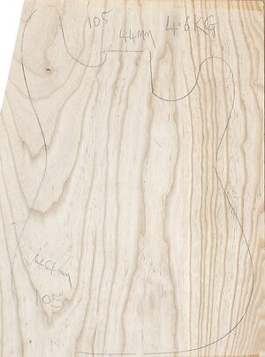 Swamp Ash body blanks Jointed, Glued & sanded . swamp ash 105