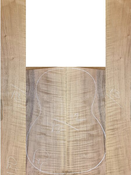 Unique Figured Walnut Guitar Back & Sides Sets. wf12