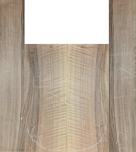 Unique Figured Walnut Guitar Back & Sides Sets. wf13