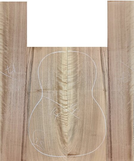 Unique Figured Walnut Guitar Back & Sides Sets. wf14