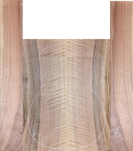 Unique Figured Walnut Guitar Back & Sides Sets. wf5