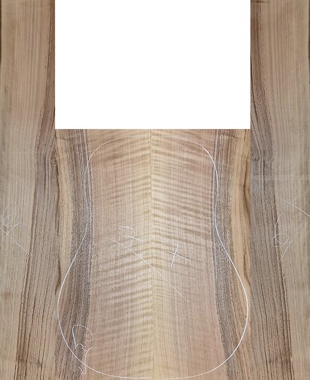 Unique Figured Walnut Guitar Back & Sides Sets. wf7